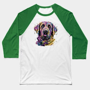 Labrador Retriever Painting Baseball T-Shirt